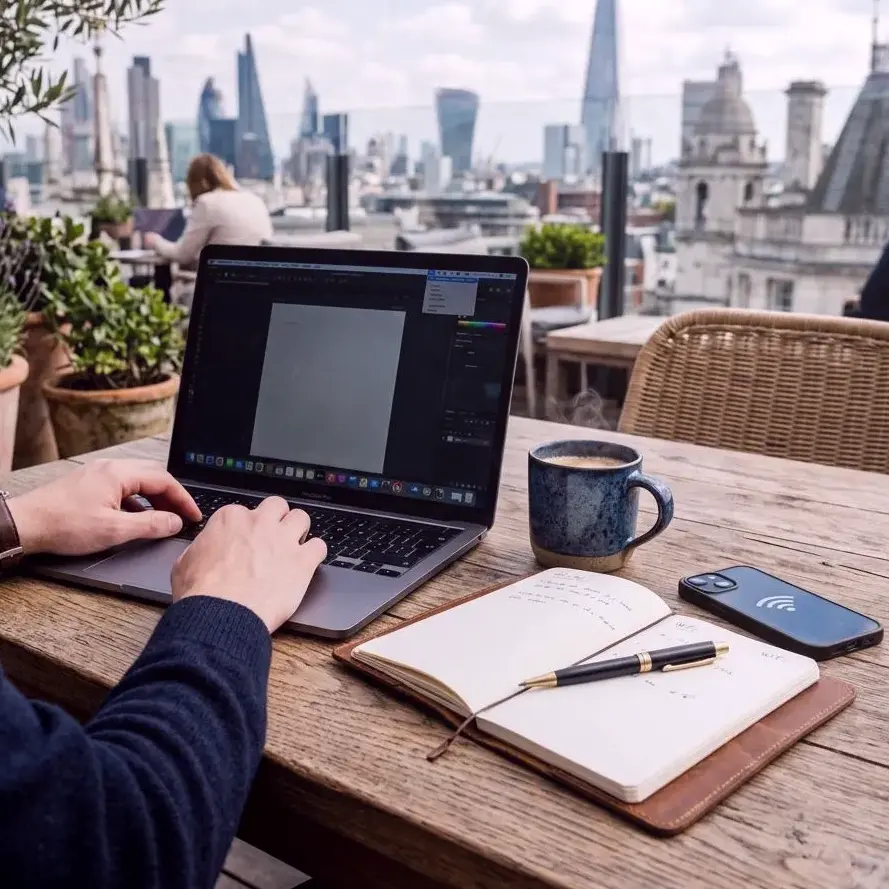 Mauer Duft — Flexible Desk-Optionen